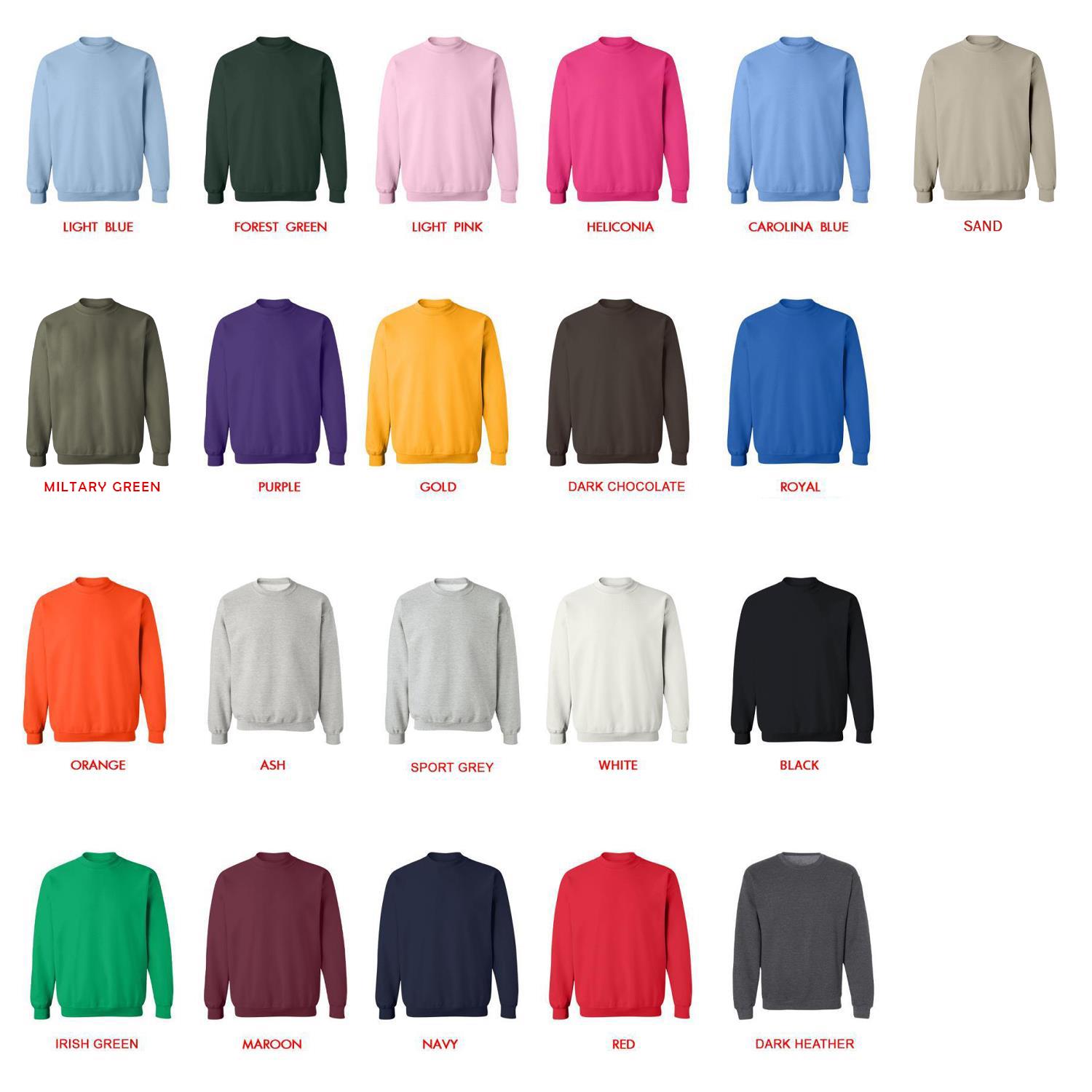 sweatshirt color chart - Marriagetoxin Store