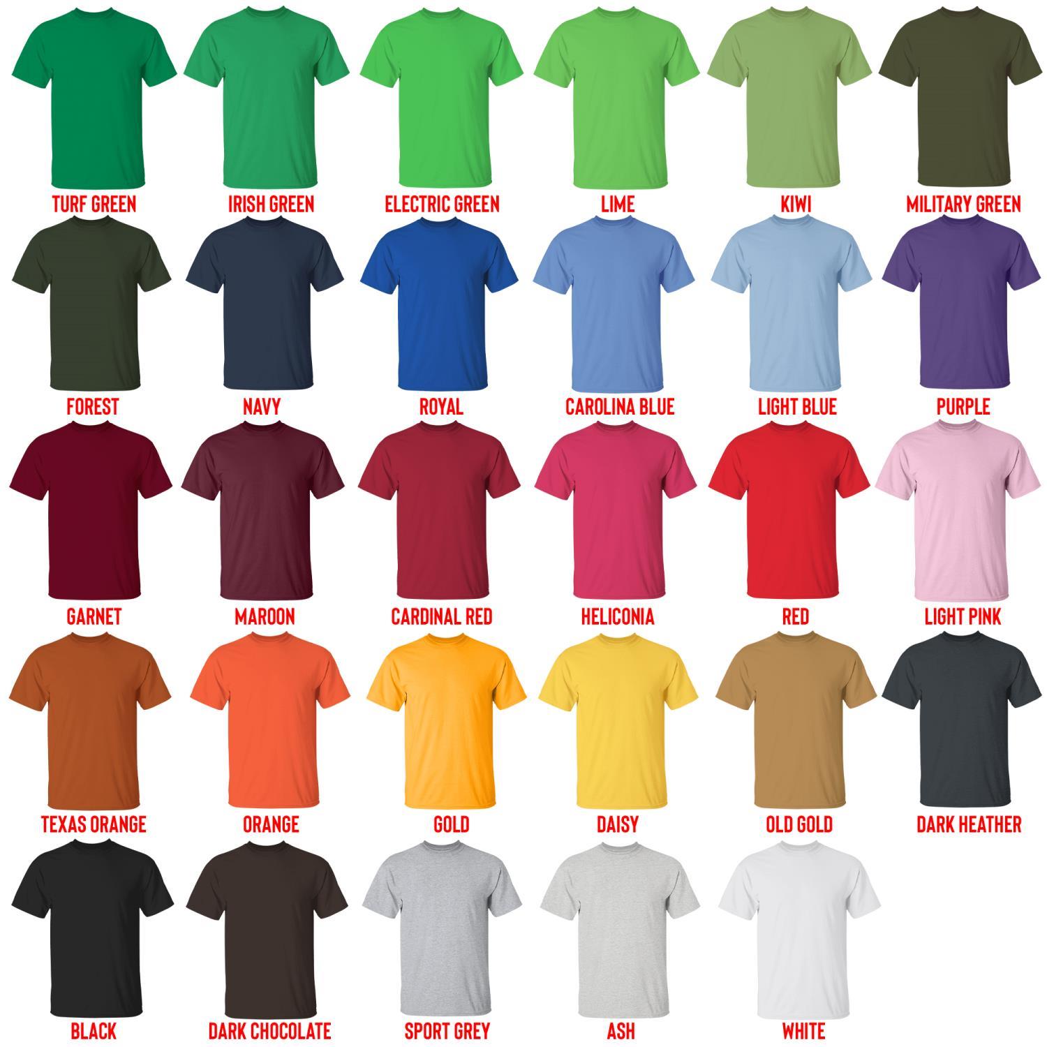 t shirt color chart - Marriagetoxin Store
