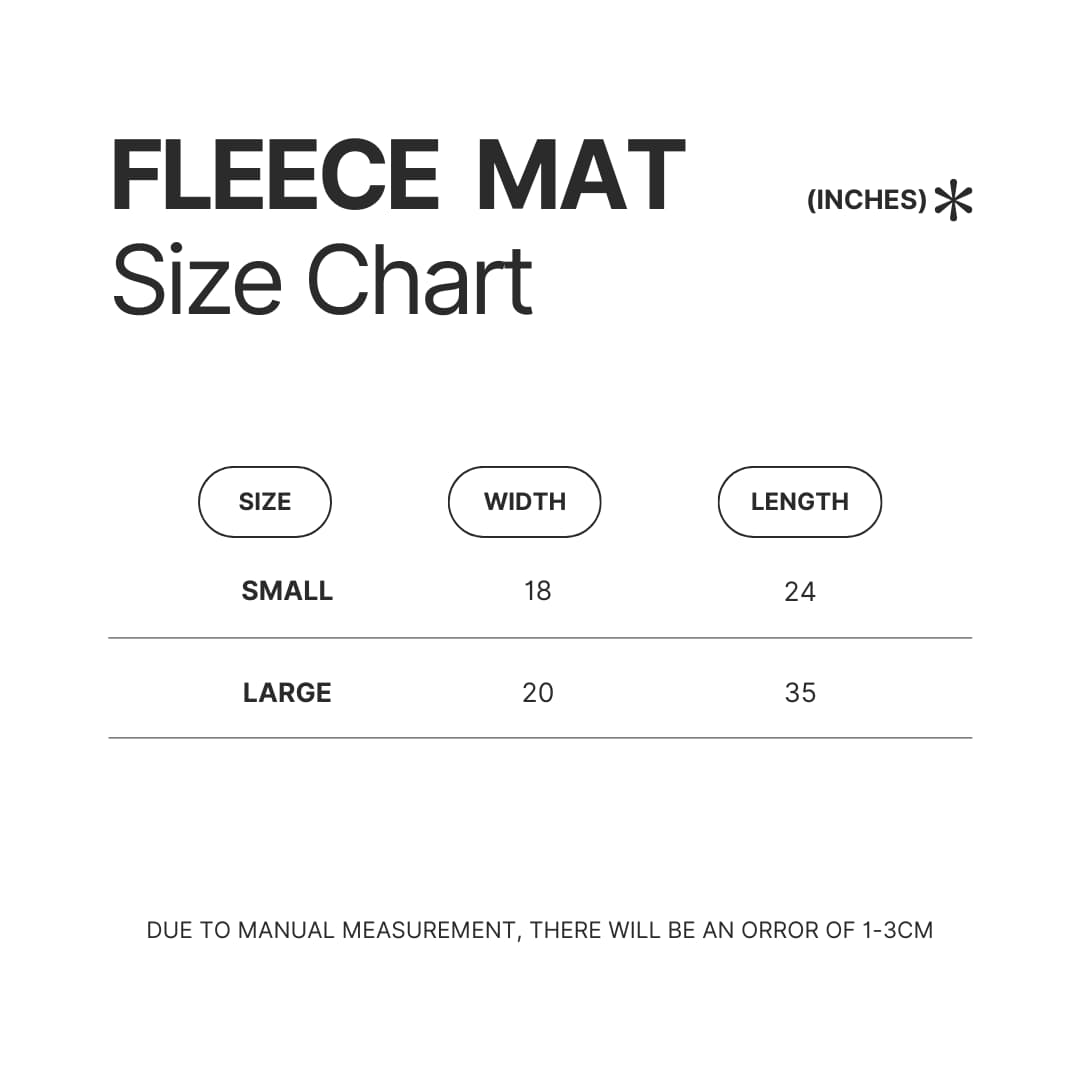 Fleece Mat Size Chart - Marriagetoxin Store