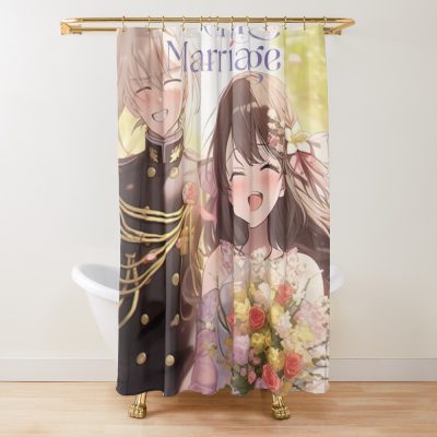 My Happy Marriage Anime Shower Curtain