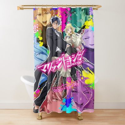 Best Selling Marriagetoxin Retro Shower Curtain