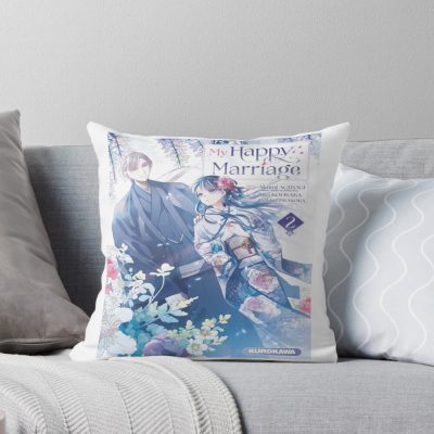 Art My Happy Marriage Throw Pillow
